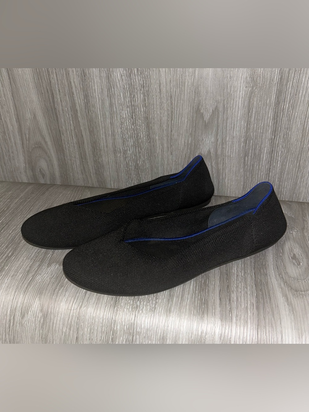 Rothy’s Black Slip-On Knit Shoes Comfort Flats 11.5 Women’s